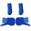 SagaSave 4 Pcs Horse Boots Protection Gear Leg Wraps Sport Boots for Riding Shock Absorbing Competition Protection(Blue-Large) view 1