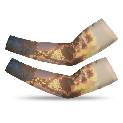 NTVOWPZO UV Sun Protection Arm Sleeves Cooling Girls Holding Hands Sports Compression Athletic Sleeves for Basketball Cycling
