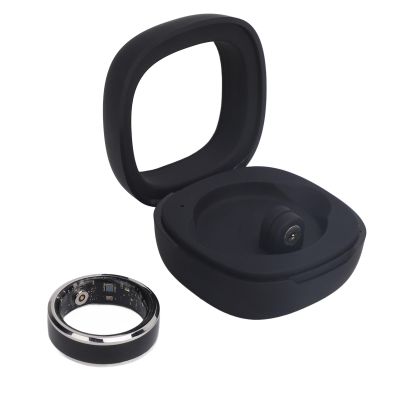 Sanpyl Smart Ring, Motion Sensing Game 24 Hours of Sleep Monitoring Lightweight, with Charging Case, for Body Temperature Detection Sleep Monitoring, Pedometer (Size 11)