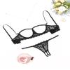 Avidlove Lingerie Set For Women Sexy Bra and Panty 2 Piece Lace Lingerie Set With Underwire Black S view 2