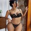Avidlove Lingerie Set For Women Sexy Bra and Panty 2 Piece Lace Lingerie Set With Underwire Black S view 3