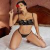 Avidlove Lingerie Set For Women Sexy Bra and Panty 2 Piece Lace Lingerie Set With Underwire Black S view 4