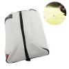 Yuecoom Golf Shoe Carrier Bag,PU Leather Golf Shoe Bag,Golf Storage Bag,Golf Accessory Bag for Home Travel,Golf Shoe Bag for Socks, Tees-White view 4