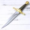 Hoappa 15 Inch Non-Functional Dagger Prop with Reinforced Core for Adult Cosplay, Theatrical Performance and Display, Gold, 2 Pack view 4