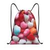 BTCOWZRV Drawstring Backpack Heart candy Drawstring Bags Gym Bags for Men Women Draw String Bags Yoga Cinch Bag view 1