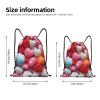 BTCOWZRV Drawstring Backpack Heart candy Drawstring Bags Gym Bags for Men Women Draw String Bags Yoga Cinch Bag view 2
