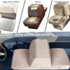 GONGJIANG Back to Back Boat Seat CoversReplacement Boat Lounge Seat Covers, Microfiber Soft Stretchable Fabric Covers for Protector Boat Seats (Khaki, 2 Sets) view 3