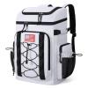 Maelstrom Backpack Cooler: 35/50Can Insulated Cooler Backpack, Keeps Drinks Hot/Cold for 16 Hours, Leakproof & Waterproof, Soft Lightweight Design for Men & Women (White, 50 can) view 1