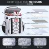 Maelstrom Backpack Cooler: 35/50Can Insulated Cooler Backpack, Keeps Drinks Hot/Cold for 16 Hours, Leakproof & Waterproof, Soft Lightweight Design for Men & Women (White, 50 can) view 2