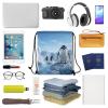 GHZWACKJ Drawstring Backpack Waterproof Gym Bag for Men Women Cinch Bag Penguin Antarctica Ice Drawstring Bags Sports Draw String Bags view 4