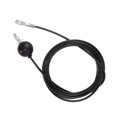 BONKZEBU Fitness Pulley Cable, Home Gym Equipment Replacement Cable Heavy Duty Steel Wire Cable Pulley Attachments for Gym Fitness Exercise Attachment Black (5 Meters / 16.4 Feet)