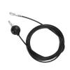 BONKZEBU Fitness Pulley Cable, Home Gym Equipment Replacement Cable Heavy Duty Steel Wire Cable Pulley Attachments for Gym Fitness Exercise Attachment Black (5 Meters / 16.4 Feet) view 1