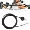 BONKZEBU Fitness Pulley Cable, Home Gym Equipment Replacement Cable Heavy Duty Steel Wire Cable Pulley Attachments for Gym Fitness Exercise Attachment Black (5 Meters / 16.4 Feet) view 2