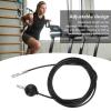 BONKZEBU Fitness Pulley Cable, Home Gym Equipment Replacement Cable Heavy Duty Steel Wire Cable Pulley Attachments for Gym Fitness Exercise Attachment Black (5 Meters / 16.4 Feet) view 4