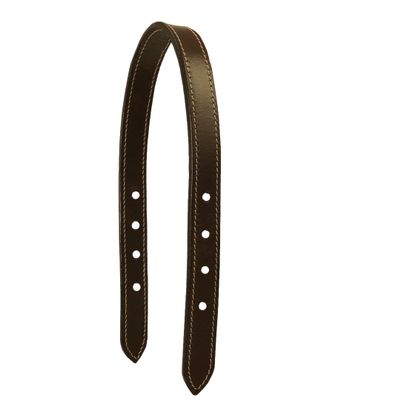 Derby Originals 22.5" Cob/Arab Replacement Crown for Horse Safety Halter  Double Stitched, Premium Double Layer Dark Brown Leather, 1-Year Warranty, Heavy-Duty Safety Design
