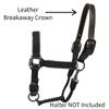 Derby Originals 22.5" Cob/Arab Replacement Crown for Horse Safety Halter  Double Stitched, Premium Double Layer Dark Brown Leather, 1-Year Warranty, Heavy-Duty Safety Design view 4