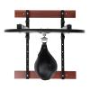 FXEIPOL Speed Bag Platform Kit, Wall-Mounted Speed Bag Stand, 5 Gears Adjustable Height Punching Practice with 360 Rotatable Ball for Boxing Gym Training, Home, Garage, Living Room