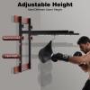 FXEIPOL Speed Bag Platform Kit, Wall-Mounted Speed Bag Stand, 5 Gears Adjustable Height Punching Practice with 360 Rotatable Ball for Boxing Gym Training, Home, Garage, Living Room view 3