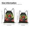 BTCOWZRV Drawstring Backpack Fruits and vegetables Drawstring Bags Gym Bags for Men Women Draw String Bags Yoga Cinch Bag view 2