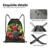 BTCOWZRV Drawstring Backpack Fruits and vegetables Drawstring Bags Gym Bags for Men Women Draw String Bags Yoga Cinch Bag view 3