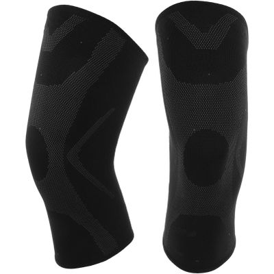 Milisten 1pair Elastic Knee Sleeves for Sports Breathable Knee Support for Running Basketball Cycling Grey