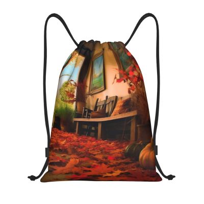 BTCOWZRV Drawstring Backpack Gallery For Fall Drawstring Bags Gym Bags for Men Women Draw String Bags Yoga Cinch Bag