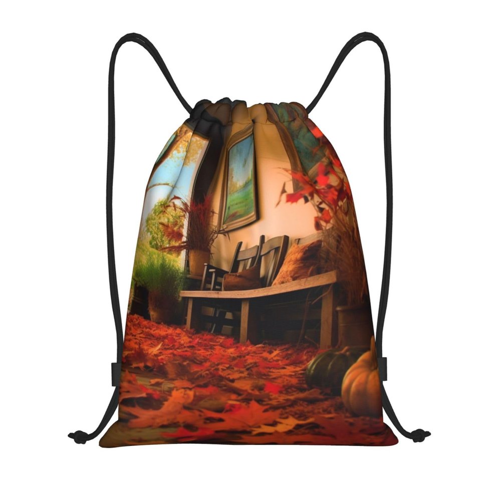 BTCOWZRV Drawstring Backpack Gallery For Fall Drawstring Bags Gym Bags for Men Women Draw String Bags Yoga Cinch Bag