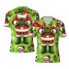 Stylish Athletic Sports Jersey Santa-Claus-Merry-Christmas Men's Rugby Jersey Small Black view 1