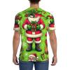 Stylish Athletic Sports Jersey Santa-Claus-Merry-Christmas Men's Rugby Jersey Small Black view 4