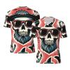 Stylish Athletic Sports Jersey Hipster-Shark-Skull-Pattern Men's Rugby Jersey X-Large view 1