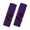 SSIMOO One Purple Plum Butterfly Luggage Handle Covers-Set of 2,for Suitcases,Door Handles Backpack,Travel Essentials, Black view 1