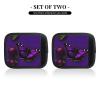 SSIMOO One Purple Plum Butterfly Luggage Handle Covers-Set of 2,for Suitcases,Door Handles Backpack,Travel Essentials, Black view 2