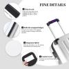 SSIMOO One Purple Plum Butterfly Luggage Handle Covers-Set of 2,for Suitcases,Door Handles Backpack,Travel Essentials, Black view 3
