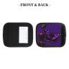 SSIMOO One Purple Plum Butterfly Luggage Handle Covers-Set of 2,for Suitcases,Door Handles Backpack,Travel Essentials, Black view 4