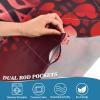 Augenstern 54x18 Inch Window Short Curtain Love-Cats-red-Tree Half-Panel Curtain Window Covering Kitchen Valance view 3