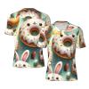 Stylish Athletic Sports Jersey Easter-Rabbit-Ears-Donuts Men's Rugby Jersey 3X-Large Black