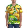 Stylish Athletic Sports Jersey Yellow-Small-Duck-Daisies Men's Rugby Jersey Large view 2
