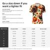 Stylish Athletic Sports Jersey Thanksgiving-Turkey-and-Pumpkin Men's Rugby Jersey X-Large view 3