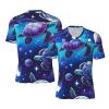 Stylish Athletic Sports Jersey Turtle-Moonlit-Walk-Galaxy Men's Rugby Jersey Medium view 1
