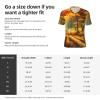 Stylish Athletic Sports Jersey Oil-Painting-Forest-Autumn Men's Rugby Jersey Medium view 3