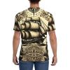 Stylish Athletic Sports Jersey Sailboats-Ship-Wheels Men's Rugby Jersey Medium Black view 4