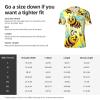 Stylish Athletic Sports Jersey Cartoon-Bee-Joy Men's Rugby Jersey Small Black view 2