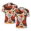 Stylish Athletic Sports Jersey Thanksgiving-Turkey-Leaves Men's Rugby Jersey Large Black view 1