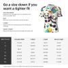Stylish Athletic Sports Jersey Pandas-Balloons-Pattern Men's Rugby Jersey Xx-Large Black view 3