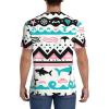 Stylish Athletic Sports Jersey Beach-Bohemia-Style Men's Rugby Jersey 3X-Large Black view 4