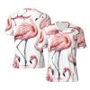 Stylish Athletic Sports Jersey Watercolor-Cute-Flamingos Men's Rugby Jersey Xx-Large view 1