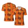 Stylish Athletic Sports Jersey Fast-Food-Hamburger Men's Rugby Jersey Large Black view 1