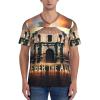 Stylish Athletic Sports Jersey Remember-The-Alamo-Texas Men's Rugby Jersey Small Black view 4