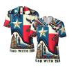 Stylish Athletic Sports Jersey Stand-with-Texas Men's Rugby Jersey Small Black view 1