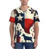 Stylish Athletic Sports Jersey Texas-The-Long-Star-Flag Men's Rugby Jersey Small view 2